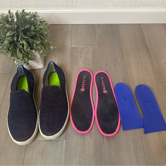 Rothy’s Limited Edition Metallic Slip On Sneakers Women’s 9.5 - Picture 11 of 12